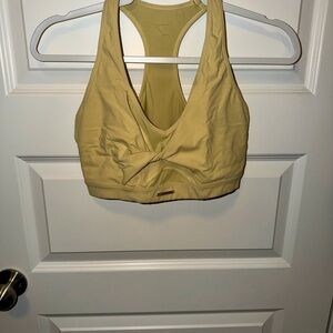 Women's Whitney Simmons Gymshark Twist Front Sports Bralette - Sage Yellow